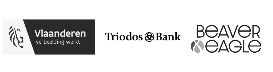 logo Vlaanderen verbeelding werkt, Triodos Bank, Beaver en Eagle
